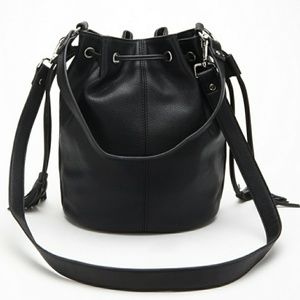 F21 black Bucket Bag